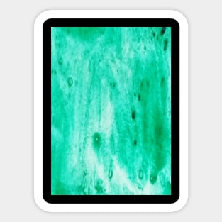 Green watercolor gradient design Sticker